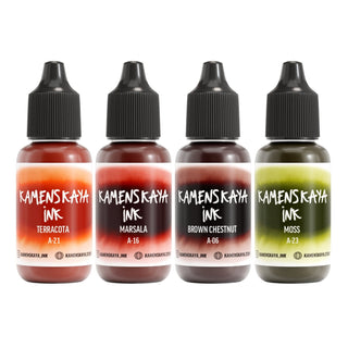 Alcohol Ink Set – Earth Tones (4 Pack) - Alcohol Ink, 'A' Line - KAMENSKAYA