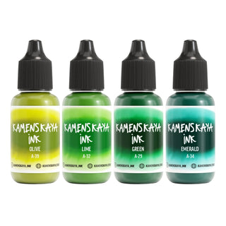 Alcohol Ink Set – Fresh Greens (4 Pack) - Alcohol Ink, 'A' Line - KAMENSKAYA
