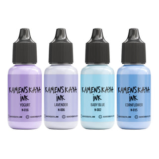 Alcohol Ink Set – Lavender Sky (4 Pack) - Alcohol Ink, Pastel Collection - KAMENSKAYA