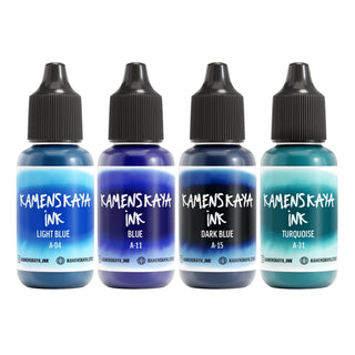 Alcohol Ink Set – Ocean Blues (4 Pack) - Alcohol Ink, 'A' Line - KAMENSKAYA