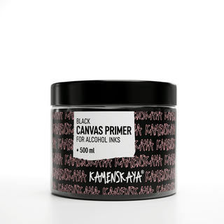 Black canvas primer - Materials for Ink Art - KAMENSKAYA