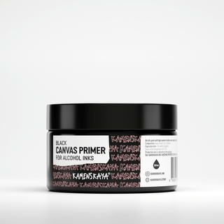 Black canvas primer - Materials for Ink Art - KAMENSKAYA