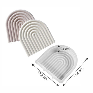Candle silicone mold 'Rainbow' - Modeling Paste - KAMENSKAYA