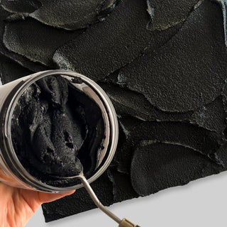 Coarse texture paste (Black matte) - Modeling Paste - KAMENSKAYA