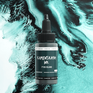 Delaminating Alcohol Ink P - 106 'Island' - Alcohol Ink, Delaminating Collection - KAMENSKAYA
