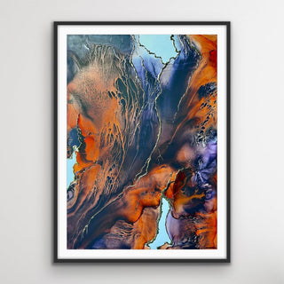 Delaminating Alcohol Ink P - 112 'Purple blue' - Alcohol Ink, Delaminating Collection - KAMENSKAYA