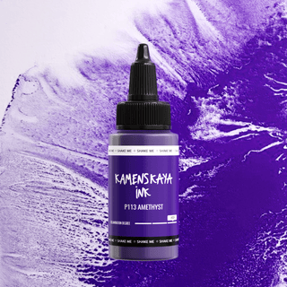Delaminating Alcohol Ink P - 113 'Amethyst' - Alcohol Ink, Delaminating Collection - KAMENSKAYA