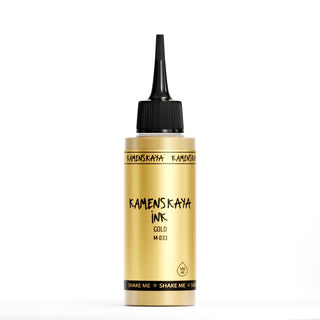 Metallic Alcohol Ink M - 033 'Gold' (100 ml) - Alcohol Ink, Metallic Collection - KAMENSKAYA