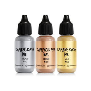Metallic Alcohol Ink Set: Mix - Alcohol Ink, Metallic Collection - KAMENSKAYA
