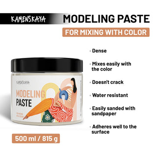 Modeling paste (For mixing with color) - Modeling Paste - KAMENSKAYA
