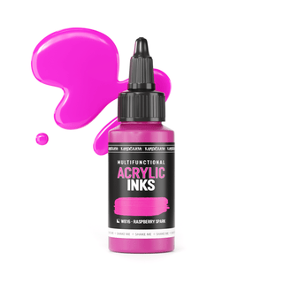Neon acrylic ink W816 "Raspberry spark" - Acrylic Ink - KAMENSKAYA