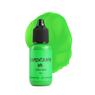 Neon Alcohol Ink F - 12 "Citrus Wave" - Alcohol Ink, Neon Collection - KAMENSKAYA