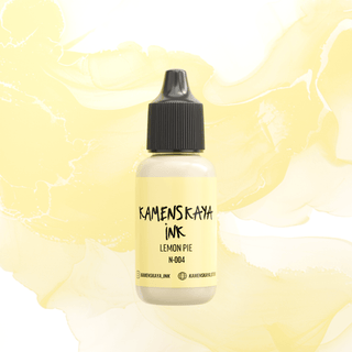 Pastel Alcohol Ink N - 004 'Lemon pie' - Alcohol Ink, Pastel Collection - KAMENSKAYA