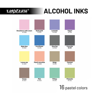 Pastel Alcohol Ink N - 012 'Pistachio' - Alcohol Ink, Pastel Collection - KAMENSKAYA