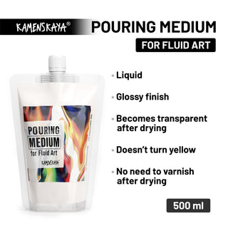 Pouring medium for fluid art - Acrylic Medium - KAMENSKAYA