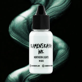 Shimmering Alcohol Ink M - 041 'Northern lights' - Alcohol Ink, Nacre - Chameleons Collection - KAMENSKAYA