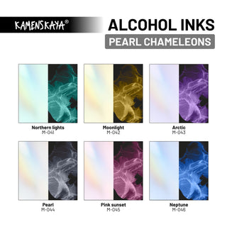Shimmering Alcohol Ink M - 044 'Pearl' - Alcohol Ink, Nacre - Chameleons Collection - KAMENSKAYA