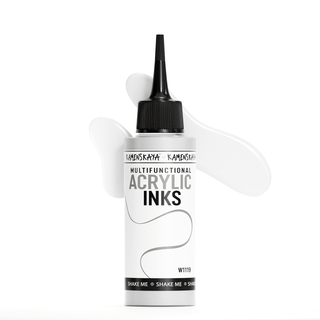W1119 White - Acrylic Ink - KAMENSKAYA