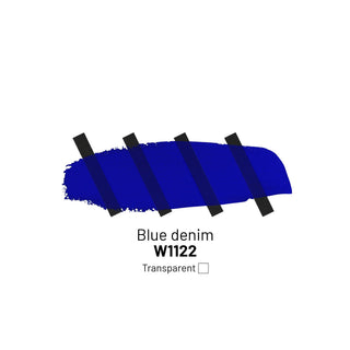 W1122 Blue denim - Acrylic Ink - KAMENSKAYA