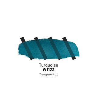W1123 Turquoise - Acrylic Ink - KAMENSKAYA