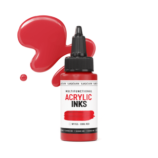 W1155 Cool red - Acrylic Ink - KAMENSKAYA