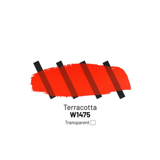 W1475 Terracotta - Acrylic Ink - KAMENSKAYA