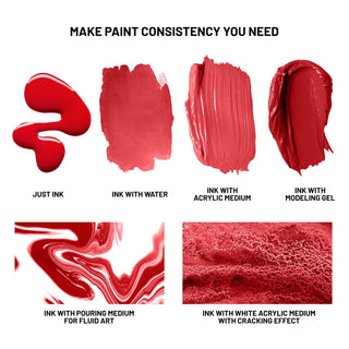 W2498 Blossom - Acrylic Ink - KAMENSKAYA