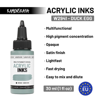 W2941 Duck egg - Acrylic Ink - KAMENSKAYA